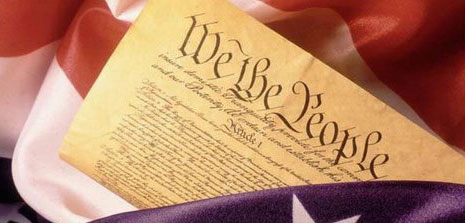 U.S. Constitution on Flag